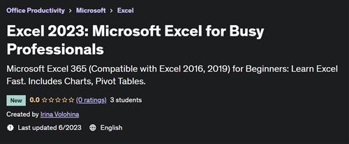 The Easiest Excel Course for Busy Professionals |  Download Free