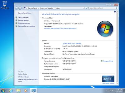 Windows 7 Professional SP1 Multilingual Preactivated June 2023 (x64)  487a02239ab861eecc15fbe18afc363a