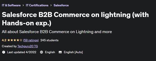 Salesforce B2B Commerce on lightning (with Hands– on exp.) |  Download Free