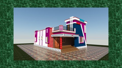 Autocad 2D & 3D Modern House Design Course –  1 |  Download Free