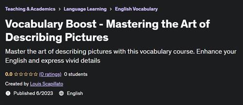 Vocabulary Boost – Mastering the Art of Describing Pictures