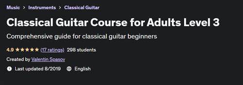 Classical Guitar Course for Adults Level 3