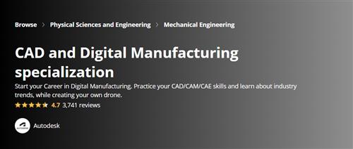 Coursera - CAD and Digital Manufacturing Specialization