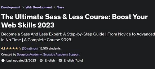 The Ultimate Sass & Less Course Boost Your Web Skills 2023