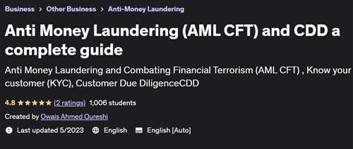 Anti Money Laundering (AML CFT) and CDD a complete guide