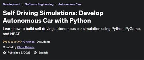 Self Driving Simulations Develop Autonomous Car with Python |  Download Free