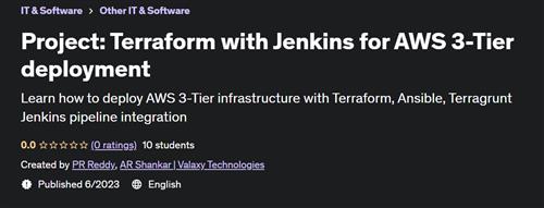 Project Terraform with Jenkins for AWS 3– Tier deployment |  Download Free