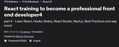 React training to become a professional front end developer4 |  Download Free