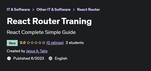 React Router Training |  Download Free