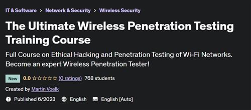 The Ultimate Wireless Penetration Testing Training Course