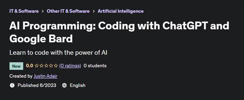 AI Programming Coding with ChatGPT and Google Bard |  Download Free