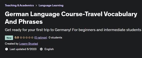 German Language Course– Travel Vocabulary And Phrases |  Download Free