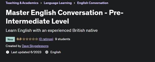 Master English Conversation - Pre-Intermediate Level