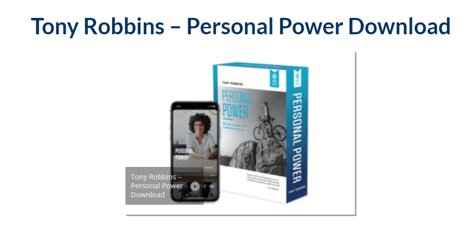 Tony Robbins – Personal Power 2023 |  Download Free