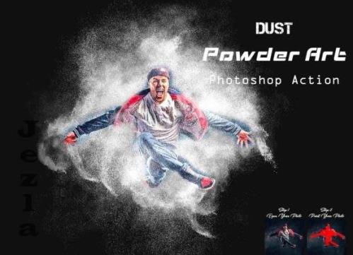 Dust Powder Art Photoshop Action - 24240215