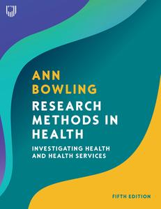 Research Methods in Health Investigating Health and Health Services, 5th Edition