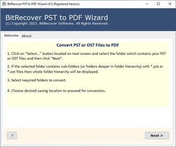 BitRecover PST to PDF Wizard 8.6