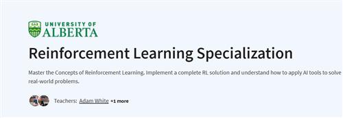 Coursera – Reinforcement Learning Specialization