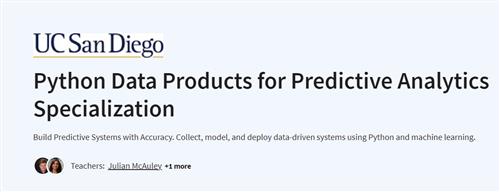 Coursera – Python Data Products for Predictive Analytics Specialization