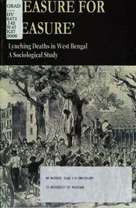 `Measure for Measure` Lynchig Deaths in West Bengal A Sociological Study