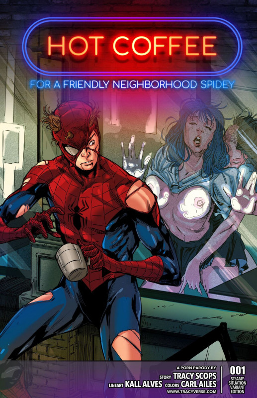 Tracy Scops - Hot Coffee (Spider-Man) Porn Comic