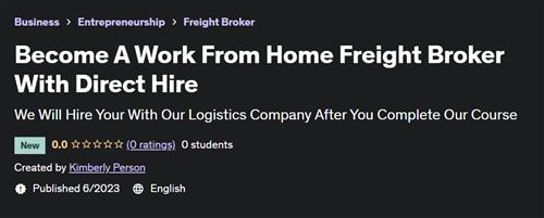 Become A Work From Home Freight Broker