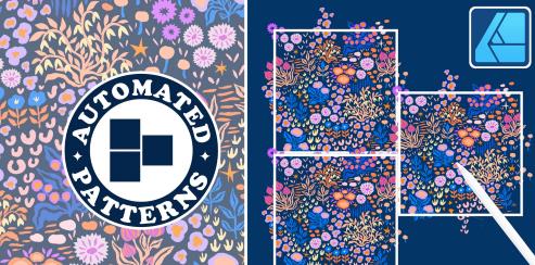 Surface Pattern Design in Affinity Designer Ditsy Floral Half– Drop Repeat Pattern |  Download Free