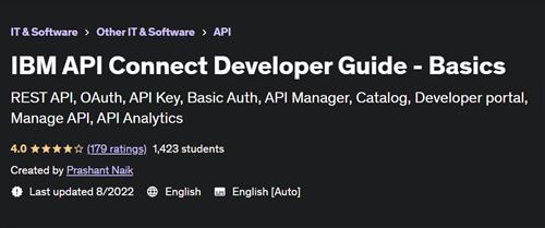 IBM API Connect Developer Guide – Basics