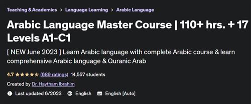 Arabic Language Master Course - 100+ hrs. + 17 Levels A1-C1