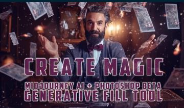 Create Magic Midjourney AI + Photoshop Generative Fill Tool |  Download Free