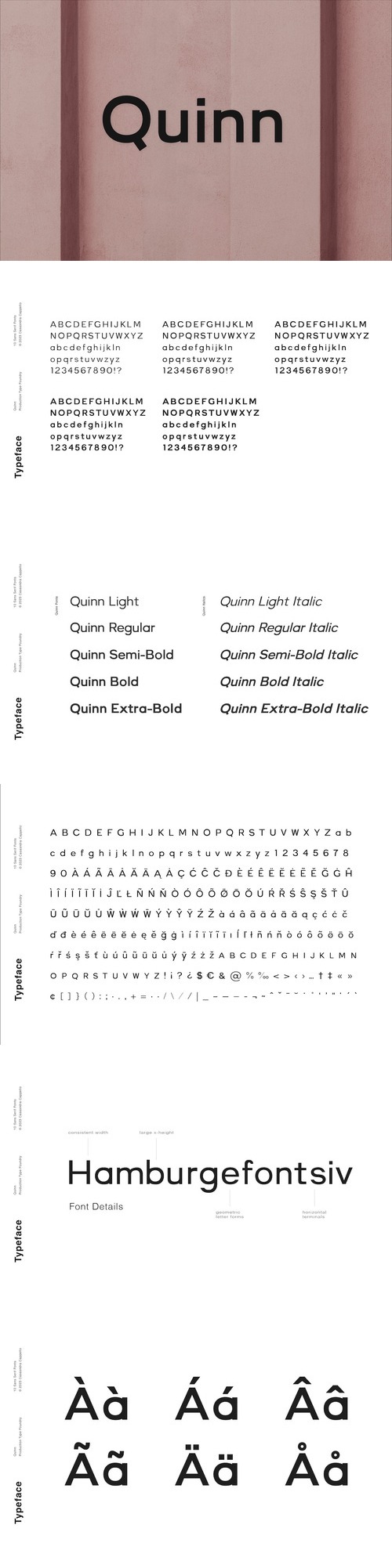 Quinn - A minimal sans serif font
