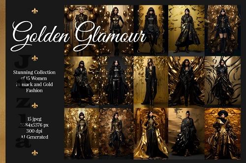 15 Women in Black and Gold Fashion - 25407762