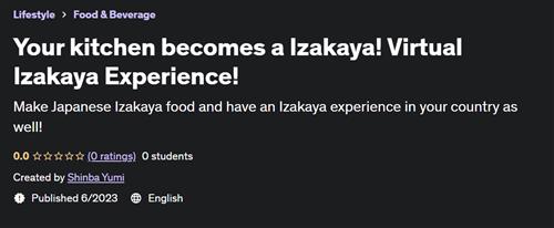 Your kitchen becomes a Izakaya! Virtual Izakaya Experience! |  Download Free