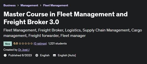 Master Course in Fleet Management and Freight Broker 3.0