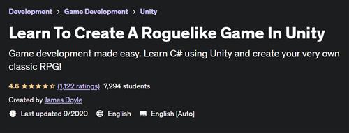 Learn To Create A Roguelike Game In Unity |  Download Free