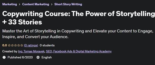 Copywriting Course The Power of Storytelling + 33 Stories |  Download Free