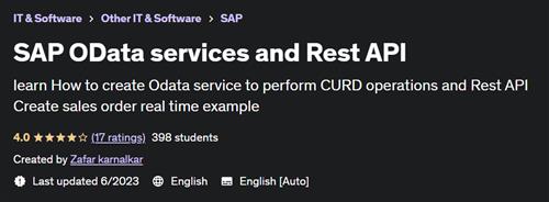 SAP OData services and Rest API