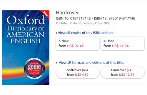 Oxford Dictionary of American English