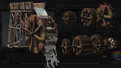 Create a Procedural Waterwheel Simulation in Houdini 5179d96d19aef399e28ccf7fbdf0afa4