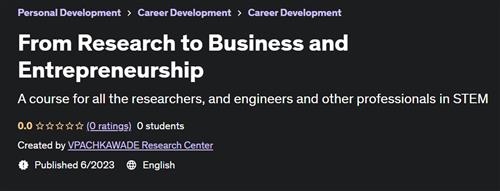 From Research to Business and Entrepreneurship