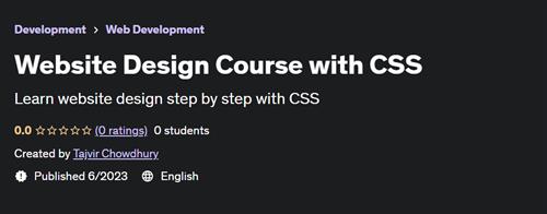 Website Design Course with CSS |  Download Free