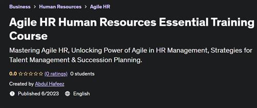 Agile HR Human Resources Essential Training Course