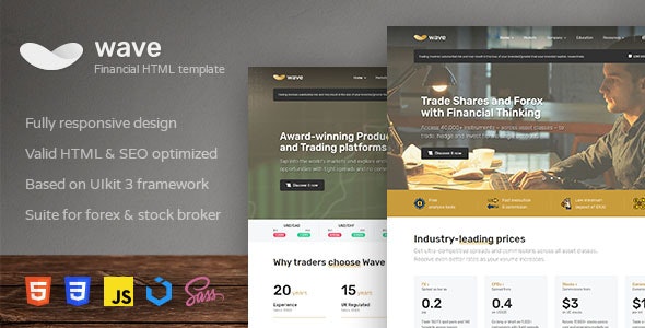 Themeforest - Wave - Finance and Investment HTML Template 27458147