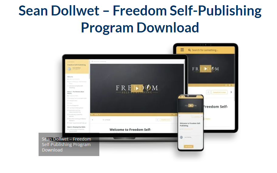 Sean Dollwet – Freedom Self– Publishing Program 2023 |  Download Free
