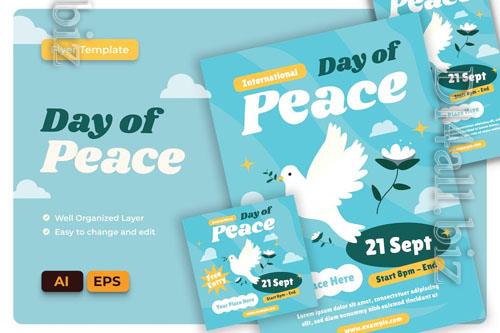 Day of Peace Flyer AI & EPS Template - MF9UYPZ