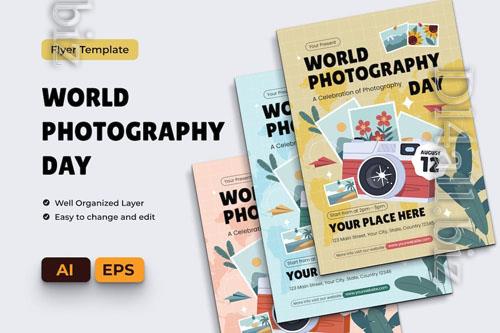 World Photography Day Flyer Ai & EPS Template - 2JRA4PW