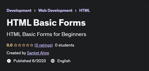 HTML Basic Forms