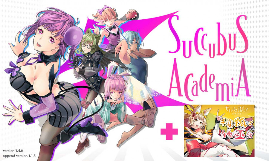 SQDT - Succubus Academia v1.4.0 + Succubus Academia Expansion - The Thousand Faced Fox And The Telecommuting Priestess v1.1.3 (Official Translation)