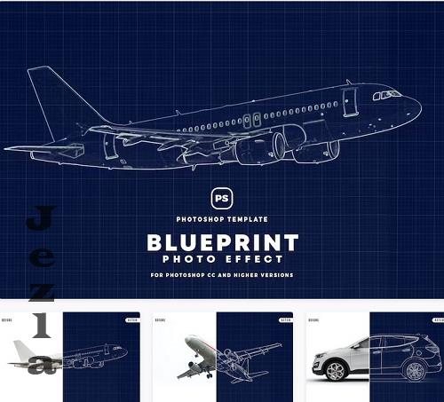 Blueprint Photo Effect - Y2FLH9Y