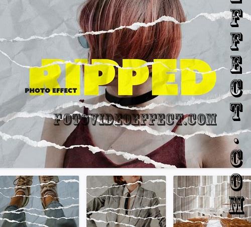 Ripped Paper Photo Effect - 25410301